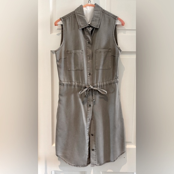 MAX JEANS Olive Green Shirt Dress – XS – 100% Tencel - Picture 3 of 16